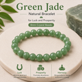 Natural Green Jade Bracelet For Luck And Prosperity