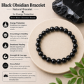 Natural Black Obsidian Bracelet For Energy Protection