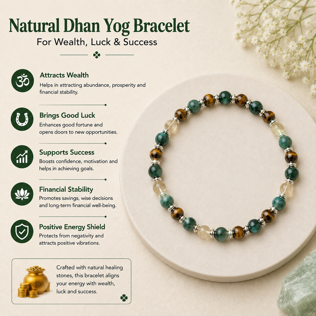 Natural Dhan Yog Bracelet For Wealth Luck & Success