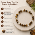 Natural Brown Tiger Eye Bracelet for Confidence