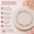 Natural Rose Quartz Bracelet for Self Love